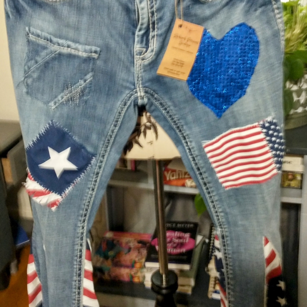 Patriotic Patchwork Jeans